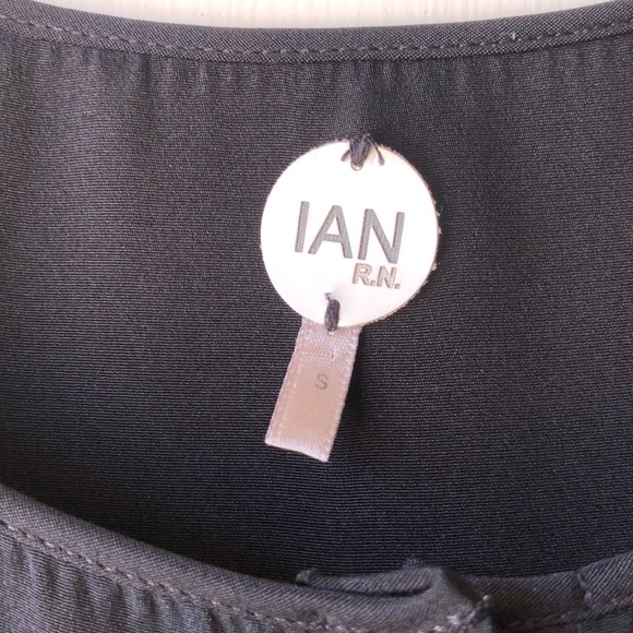 IAN R.N Black Spaghetti Straps Button Down Dress - Picture 5 of 7